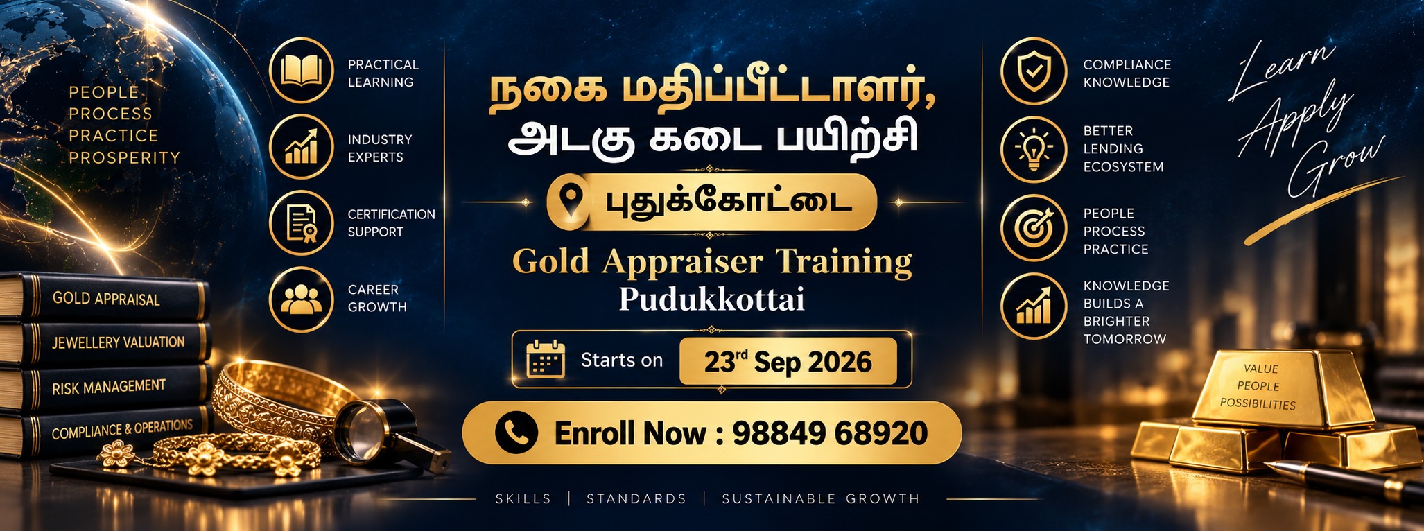 Galaxy Gold Academy Banner